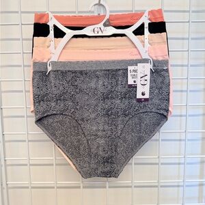 Gloria Vanderbilt - Gray and Pink High-Waisted Briefs Set